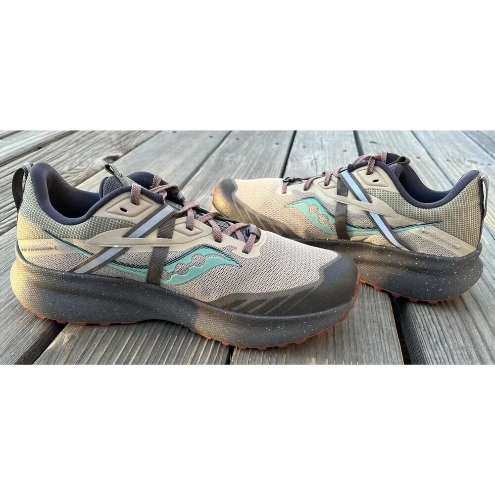 Saucony Ride 15 TR Women’s 9.5 Trail Running Shoes Desert/Sprig